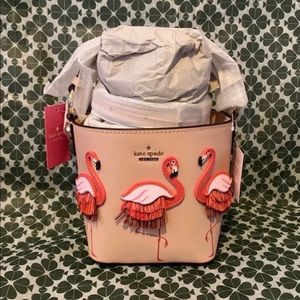 Kate Spade by the pool flamingo pippa bucket bag